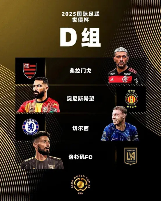 2025世俱杯D組：切爾西頭號(hào)熱門，洛杉磯FC頂替萊昂進(jìn)死亡之組